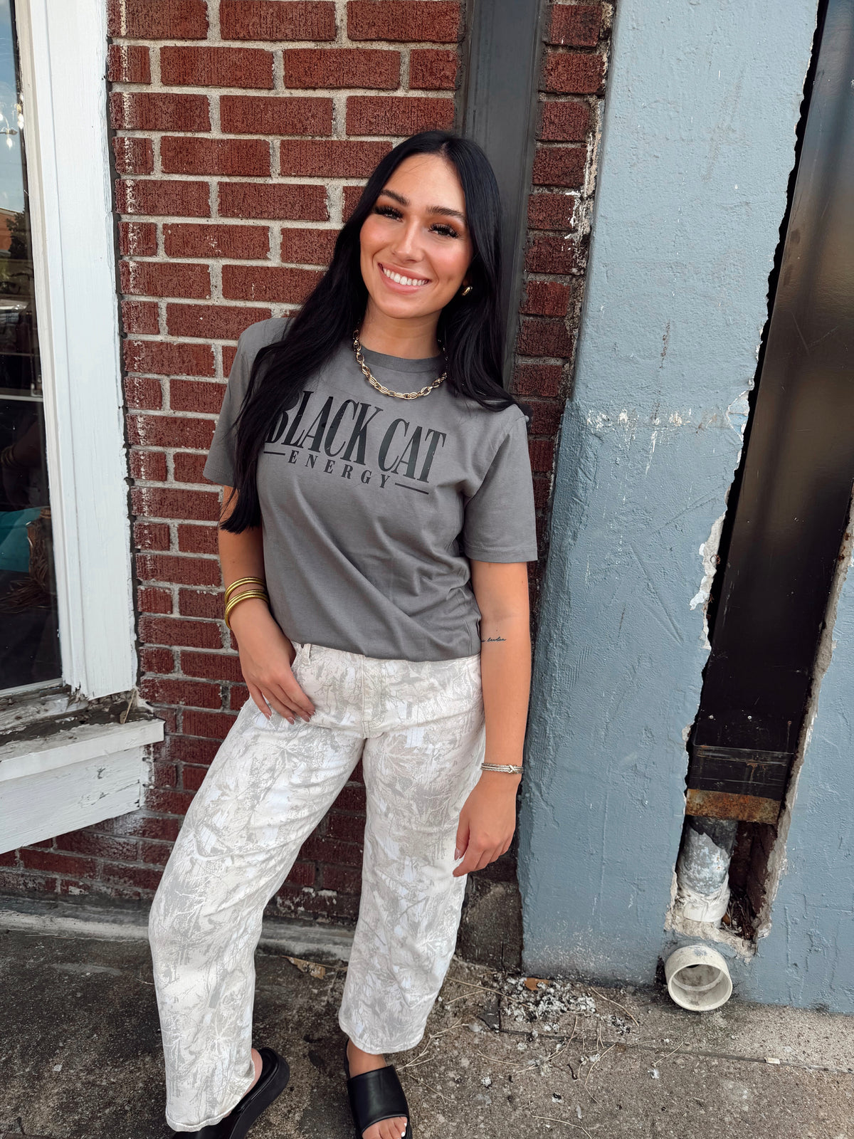 Black Cat Energy Graphic Tee