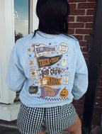 Spooky Season Collage Graphic Sweatshirt