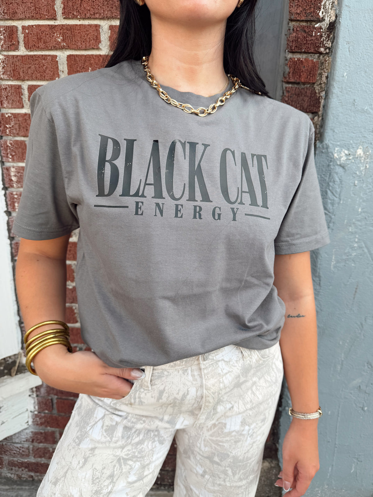 Black Cat Energy Graphic Tee